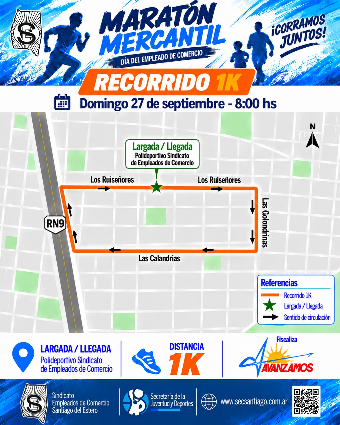Recorrido 1 Km